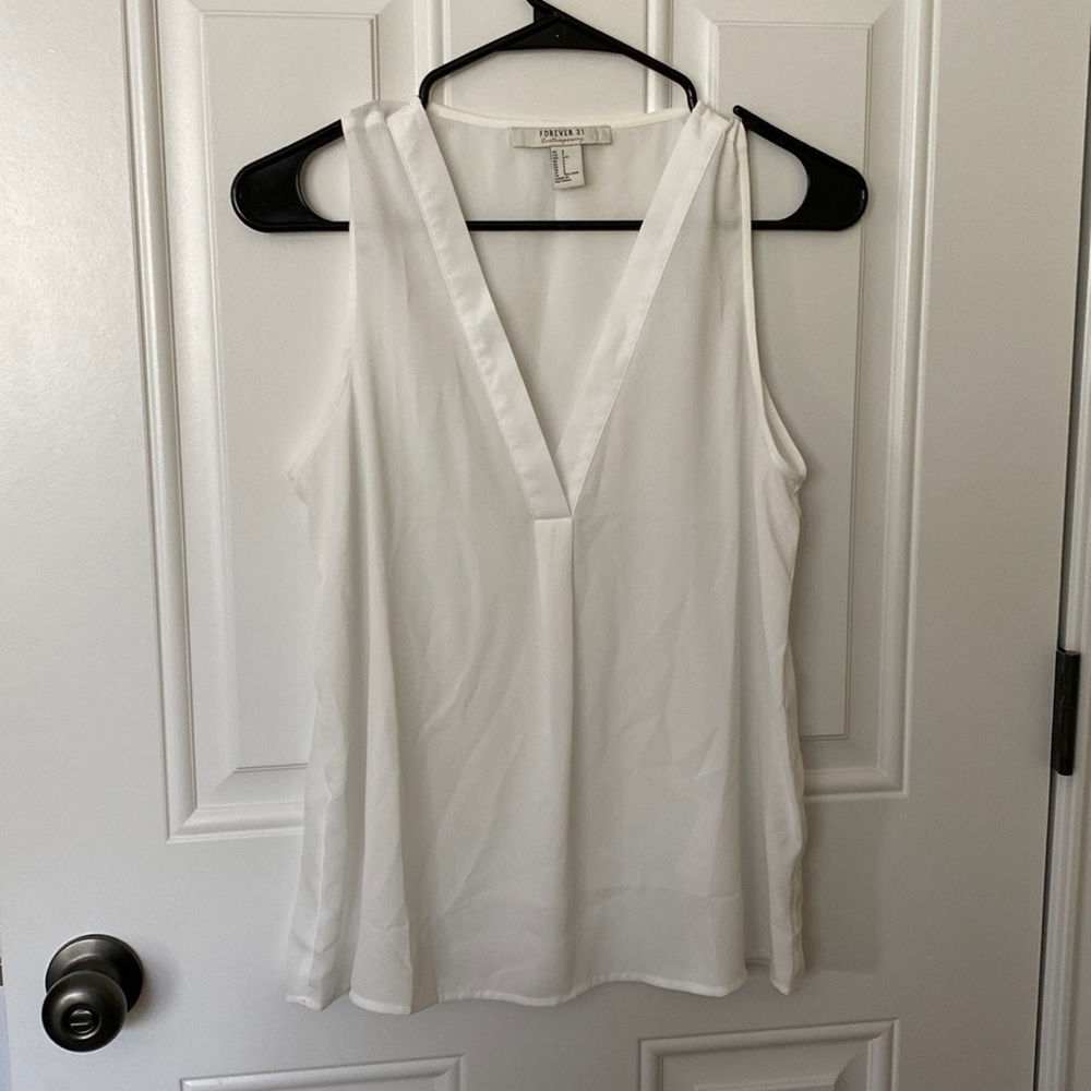 Forever 21 white womens top
